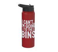 I Cant im Going to the Bins Thrifting Stainless Steel Insulated Water Bottle