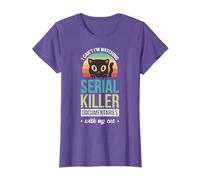 I Can't I'm Watching Serial Killer Documentaries With My Cat T-Shirt