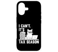 I Can't It's Tax Season Funny Cat Accounting Tax Day Case for iPhone 17