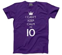 I Can't Keep Calm I'm 10 - Kids T-Shirt - 10th Birthday Girl Boy 10 Years Old Birthday 10 Years Old Party 10th 2012 2013 12-13 Years Purple
