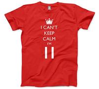 I Can't Keep Calm I'm 11 Kids T-Shirt - red 9-11 Years