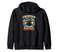 I Cant Keep Calm Im Going Diving Scuba Fun Zip Hoodie