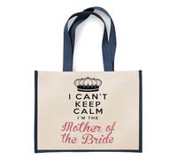 I Can't Keep Calm I'm the Mother of the Bride, Wedding Gift For Mom, Jute Bag, Shopping Bag