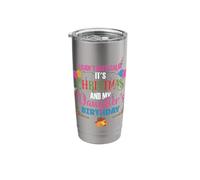 I Can't Keep Calm It's Christmas and My Daughter's Birthday Stainless Steel Insulated Tumbler