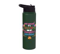 I Can't Keep Calm It's Christmas and My Daughter's Birthday Stainless Steel Insulated Water Bottle