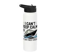 I Can't Keep Calm It's My First Cruise Stainless Steel Insulated Water Bottle
