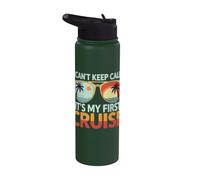 I Can't Keep Calm It's My First Cruise Stainless Steel Insulated Water Bottle