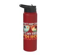I Can't Keep Calm It's My First Cruise Stainless Steel Insulated Water Bottle