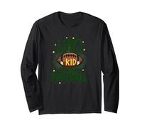 I Can't Keep Calm My Kid Plays Football Long Sleeve T-Shirt, Adult Unisex, Black, XXL