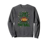 I Can't Keep Calm My Kid Plays Football Sweatshirt, Adult Unisex, Dark Heather Grey, XXL