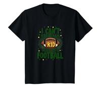 I Can't Keep Calm My Kid Plays Football T-Shirt, Kids, Black, 4 Years