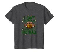 I Can't Keep Calm My Kid Plays Football T-Shirt, Kids, Dark Heather Grey, 10 Years