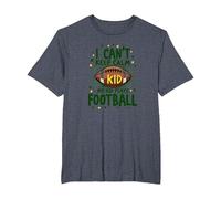 I Can't Keep Calm My Kid Plays Football T-Shirt, Men's Big and Tall, Heather Blue, 4X Tall