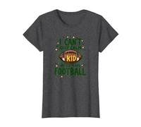 I Can't Keep Calm My Kid Plays Football T-Shirt, Women, Dark Heather Grey, L