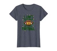 I Can't Keep Calm My Kid Plays Football T-Shirt, Women, Heather Blue, XL