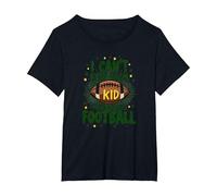 I Can't Keep Calm My Kid Plays Football T-Shirt, Women's Plus, Black, 3X