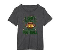 I Can't Keep Calm My Kid Plays Football T-Shirt, Women's Plus, Dark Heather Grey, 1X