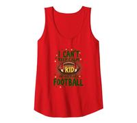 I Can't Keep Calm My Kid Plays Football Tank Top, Women, Red, XXL