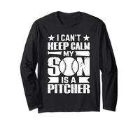 I Cant Keep Calm My Son is A Pitcher Long Sleeve T-Shirt