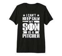 I Cant Keep Calm My Son is A Pitcher Premium T-Shirt