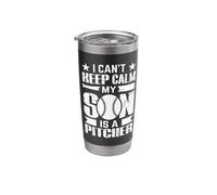 I Cant Keep Calm My Son is A Pitcher Stainless Steel Insulated Tumbler