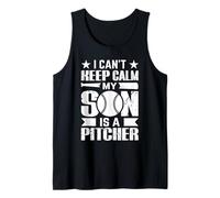 I Cant Keep Calm My Son is A Pitcher Tank Top