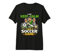 I Can't Keep Calm Soccer Game Day Player Premium T-Shirt