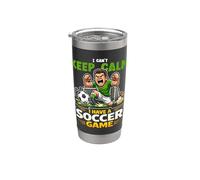 I Can't Keep Calm Soccer Game Day Player Stainless Steel Insulated Tumbler