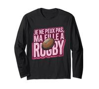 I Can't, My Daughter Plays Rugby Long Sleeve T-Shirt