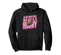 I can't, my daughter plays rugby Pullover Hoodie
