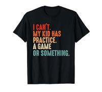 I Can't My Kid Has Practice A Game or Something Baseball Value Graphic T-Shirt, Men, Black, XL