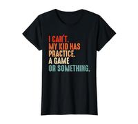I Can't My Kid Has Practice A Game or Something Baseball Value Graphic T-Shirt, Women, Black, XL
