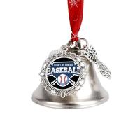 I Can't My Son Has Baseball Christmas Bell Hanging Ornamen Decorative Holiday Pendant for Xmas Tree Home Door
