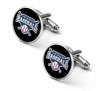 I Can't My Son Has Baseball Men's Cufflinks Tuxedo Cuff Links Dress Shirt Tie Accessories for Business Weddings
