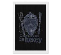 I Cant My Son Has Hockey Diamond 5D Painting Kits for Adult Beginners Square Full Drill DIY Wall Art Craft Decor Gift 8"x12"