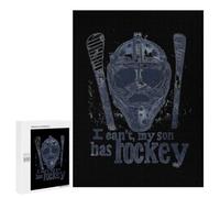I Cant My Son Has Hockey Stylish Adults Jigsaw Puzzle Funny Wooden Educational Game Art Home Decor