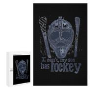 I Cant My Son Has Hockey Stylish Adults Jigsaw Puzzle Funny Wooden Educational Game Art Home Decor