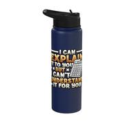 I Can't Understand It for You Funny Accountant Controller Stainless Steel Insulated Water Bottle