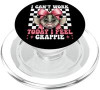 I Can't Work Today I Feel Crappie Fish Crappie Fishing Girl PopSockets PopGrip for MagSafe