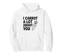 I Carrot A Lot About You Cute Vegetable Pun Pullover Hoodie