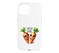 I Carrot Tell You How I Love You Pun Veggie Couple Case for iPhone 15