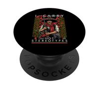 I Carry Ancestors Not Stereotypes History Art Cinco De Mayo PopSockets Adhesive PopGrip