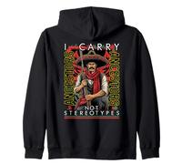 I Carry Ancestors Not Stereotypes History Art Cinco De Mayo Zip Hoodie