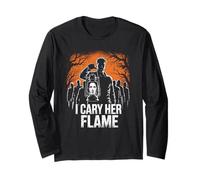 I Carry her Flame Haunting Halloween Horror Long Sleeve T-Shirt
