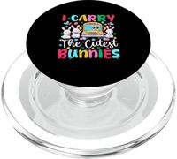 I Carry The Cutest Bunnies Easter Bunnies Bus Driver PopSockets PopGrip for MagSafe
