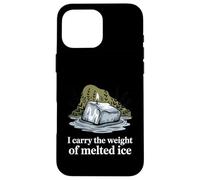 I Carry The Weight Of Melted Ice Climate Change Grief Case for iPhone 16 Pro Max