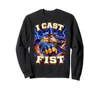 I Cast Fist Swole Muscle Wizard Fantasy Gym Meme Sweatshirt