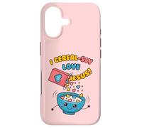 I CEREAL-SLY LOVE JESUS! - Funny Christian Pun - Hearts Case for iPhone 17