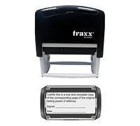 I Certify This is a True Copy and Complete Copy of the Corresponding Page of Original Lasting Power of Attorney - for Solicitors, Financial Advisors Stock Rubber Stamp - Traxx 9015