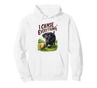 I Chase Everything Black Lab Dog Lover Pullover Hoodie